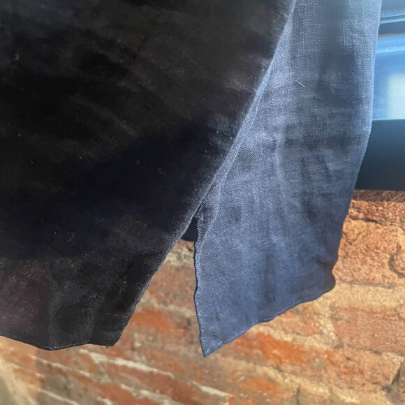 ISABEL MARANT ETOILE BLACK RUFFLE ONE SHOULDER LINEN TOP - ALTERED 40 - Picture 5 of 10